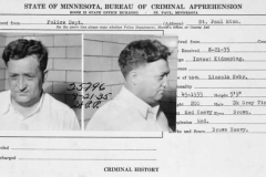 Minnesota BCA arrest record for Harry "Dutch" Sawyer