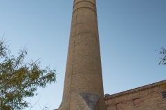 Smoke stack of the Grain Belt brew house in Northeast Minneapolis