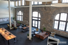 Main floor common area of the Grain Belt brew house