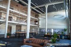 Main floor common area of the Grain Belt brew house