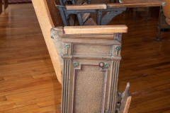 Row of chairs in Bridgman Hall