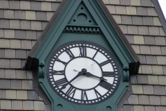 North face of the clock on Old Main Hall at Hamline University