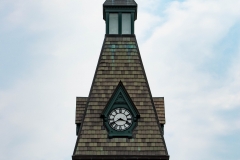 Clock tower of Old Main Hall at Hamline University