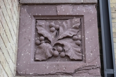 Ornate stone detailing on Old Main Hall