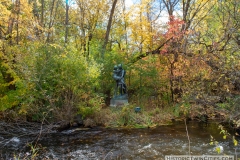 Sculpture of Hiawatha and Minnehaha in Minnehaha Park - Minneapolis