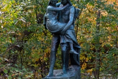 Sculpture of Hiawatha and Minnehaha in Minnehaha Park - Minneapolis