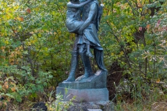 Sculpture of Hiawatha and Minnehaha in Minnehaha Park - Minneapolis