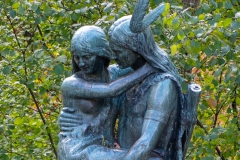 Sculpture of Hiawatha and Minnehaha in Minnehaha Park - Minneapolis