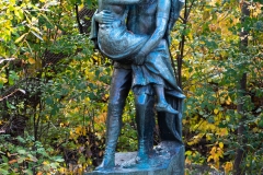 Sculpture of Hiawatha and Minnehaha in Minnehaha Park - Minneapolis