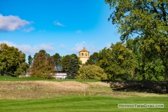 View of the Highland Park Water Tower from the 6th hole of the Highland Park National Golf Course