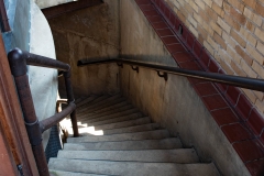 Stairway leading down from the observation deck of the Highland Park Water Tower - St. Paul