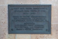 Plaque on the Highland Park Water Tower - St. Paul