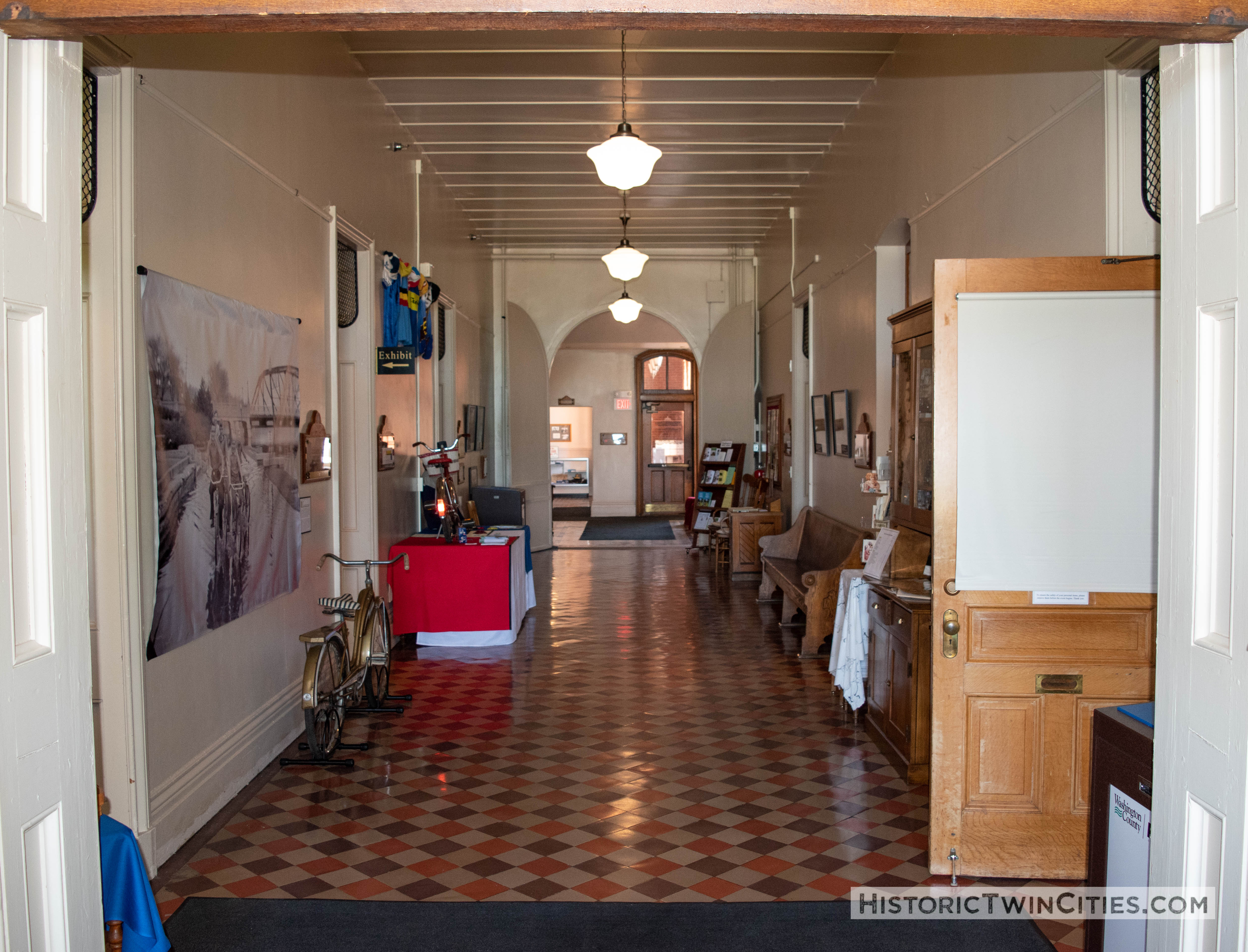 Main floor hallway of the Historic Washington County Courthouse - Stillwater, MN