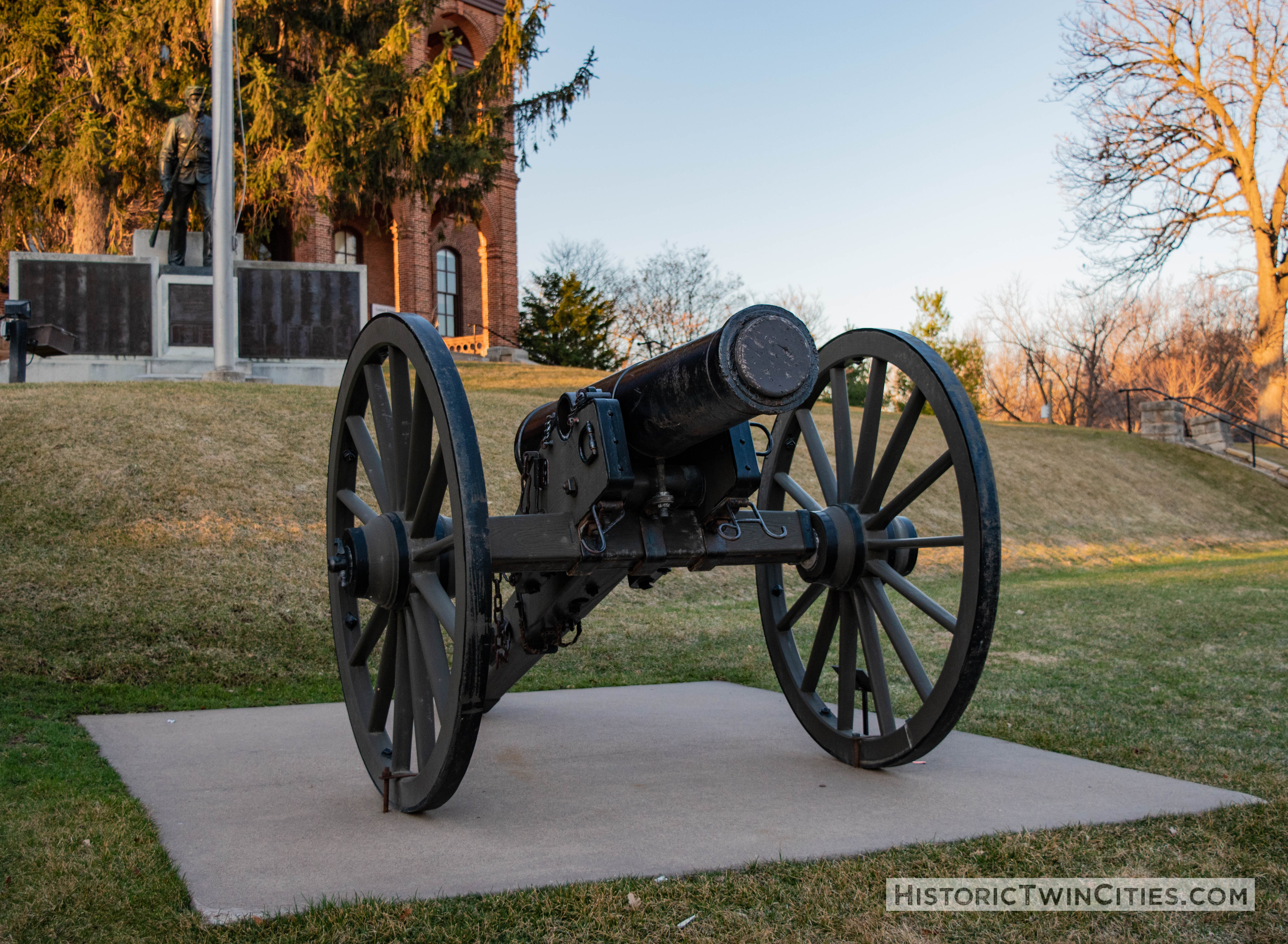 Cannon on the front lawn of the Historic Washington County Courthouse - Stillwater, MN