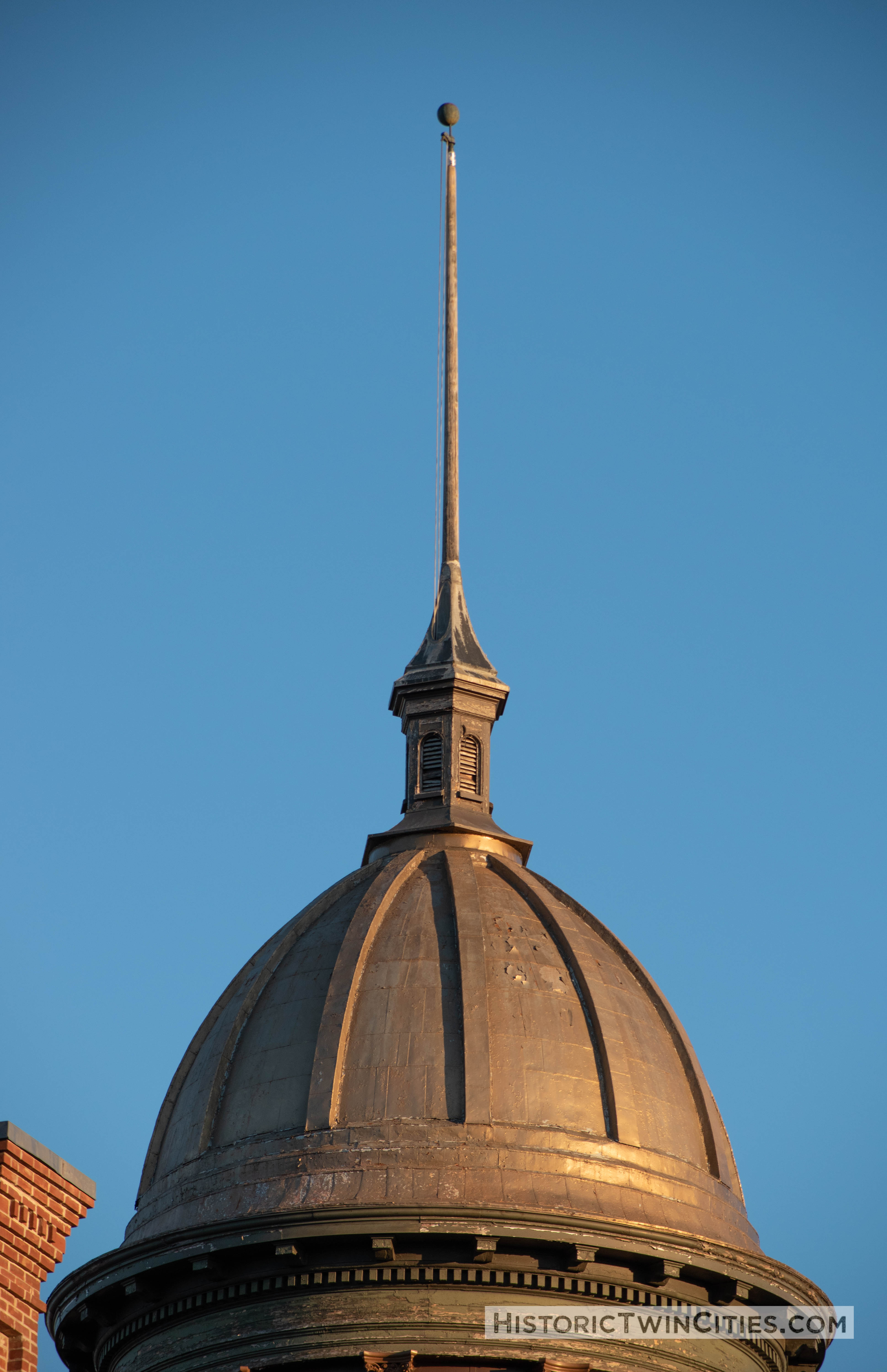 Dome and cupola atop the Historic Washington County Courthouse - Stillwater, MN