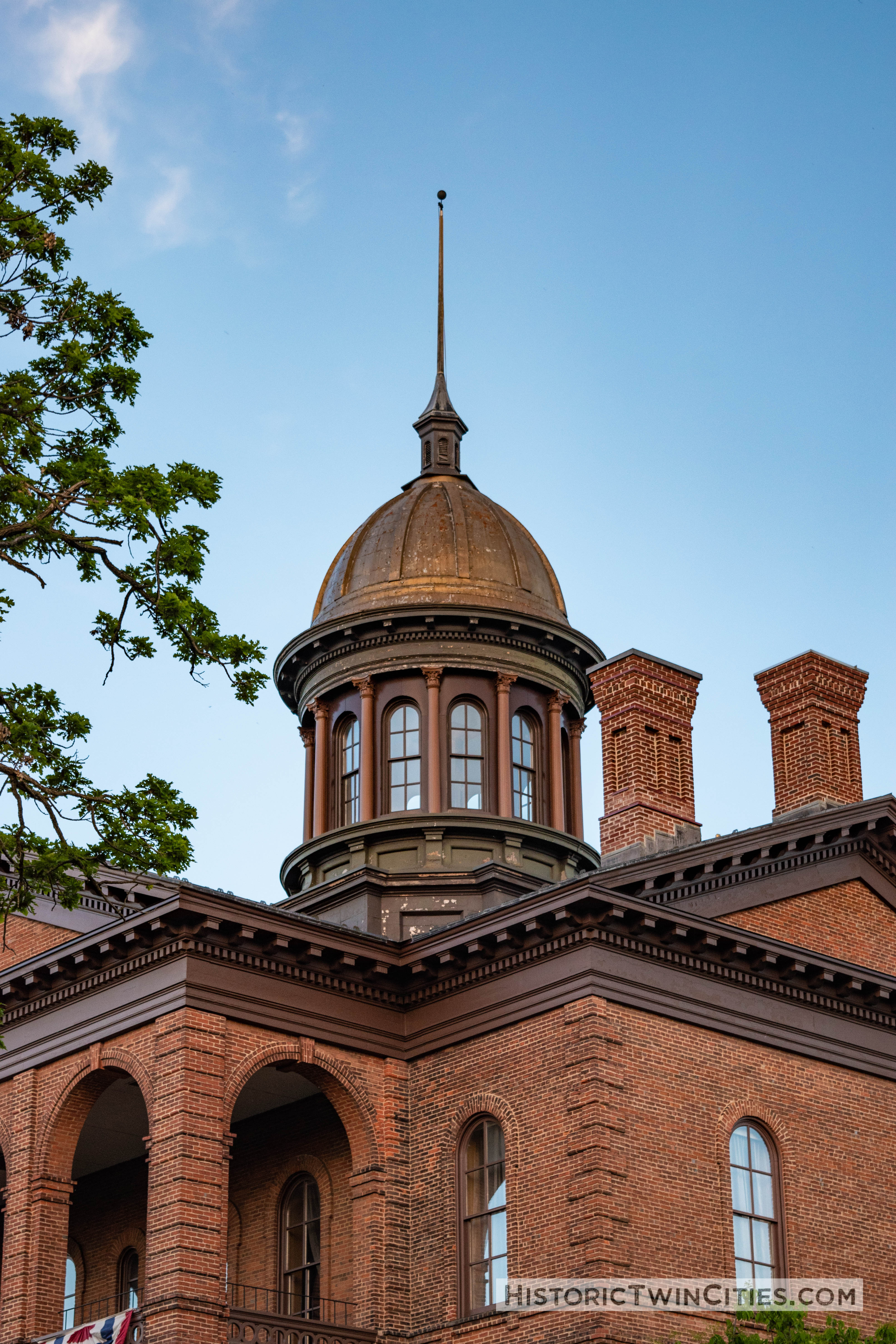 Dome atop the Historic Washington County Courthouse - Stillwater, MN