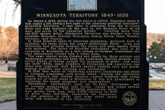 Historic marker on the grounds of the Historic Washington County Courthouse - Stillwater, MN