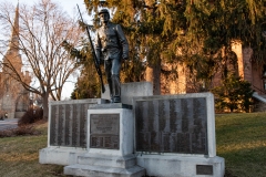 World War I era Soldiers and Sailors monument on the front lawn of the Historic Washington County Courthouse - Stillwater, MN