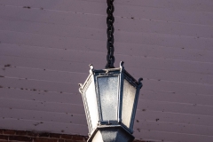 Light fixture under the portico of the Historic Washington County Courthouse - Stillwater, MN