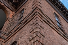 Quoining decorating the facade of the Historic Washington County Courthouse - Stillwater, MN