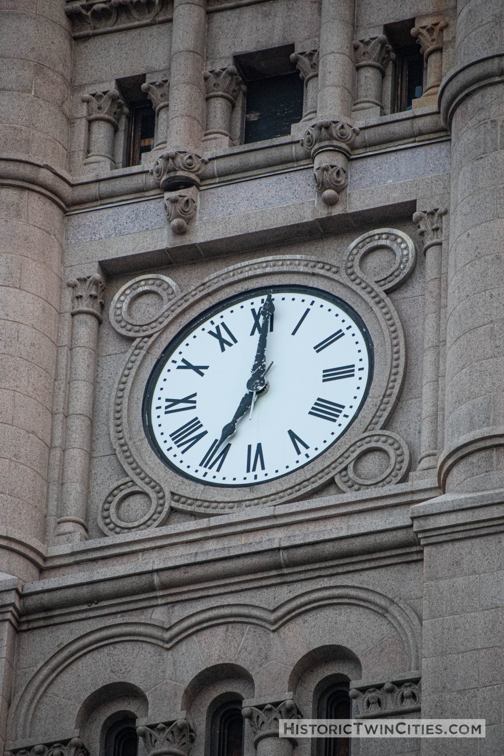 Clock tower of the Landmark Center in St. Paul, MN