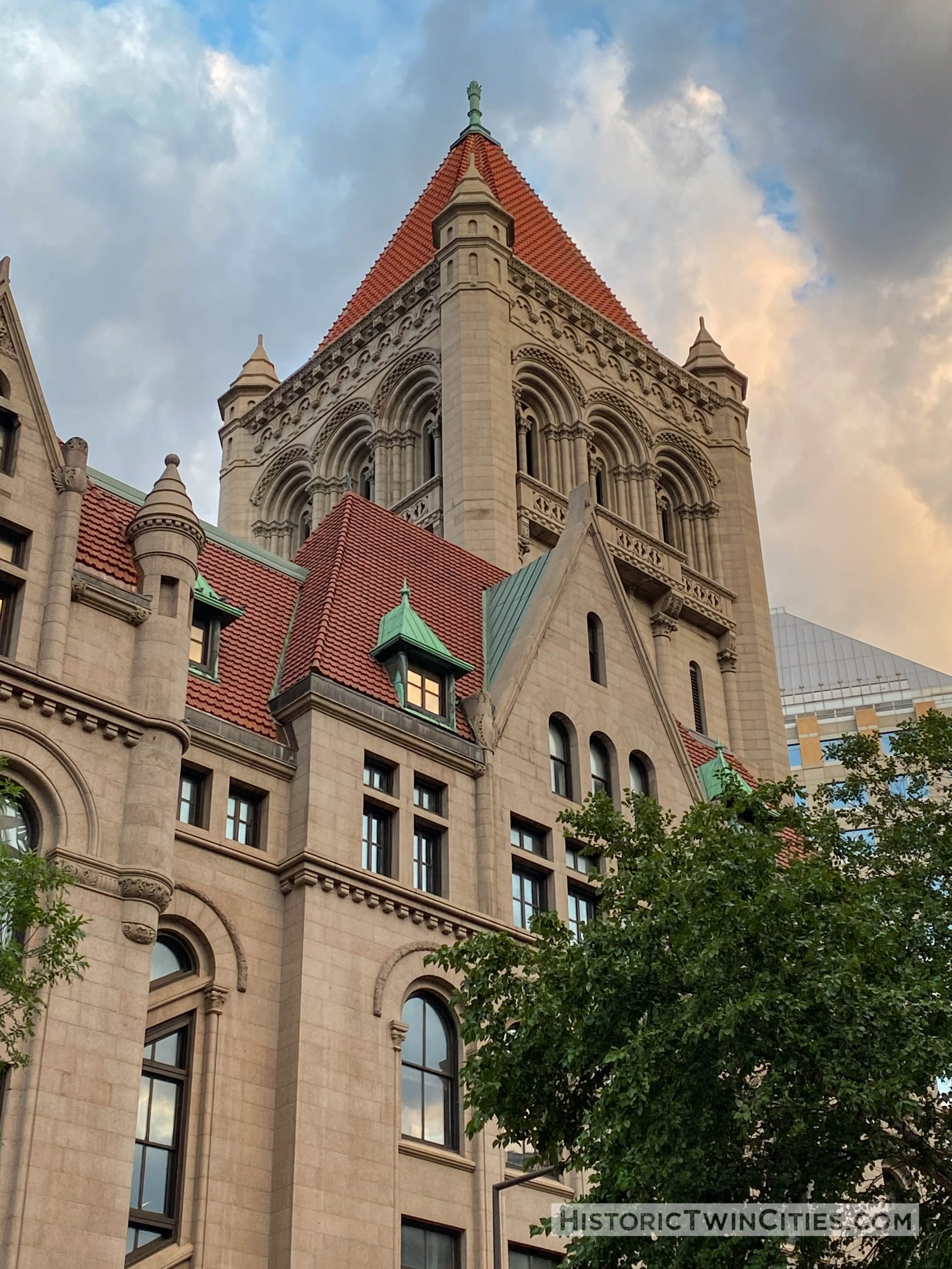 North tower of the Landmark Center in St. Paul, MN