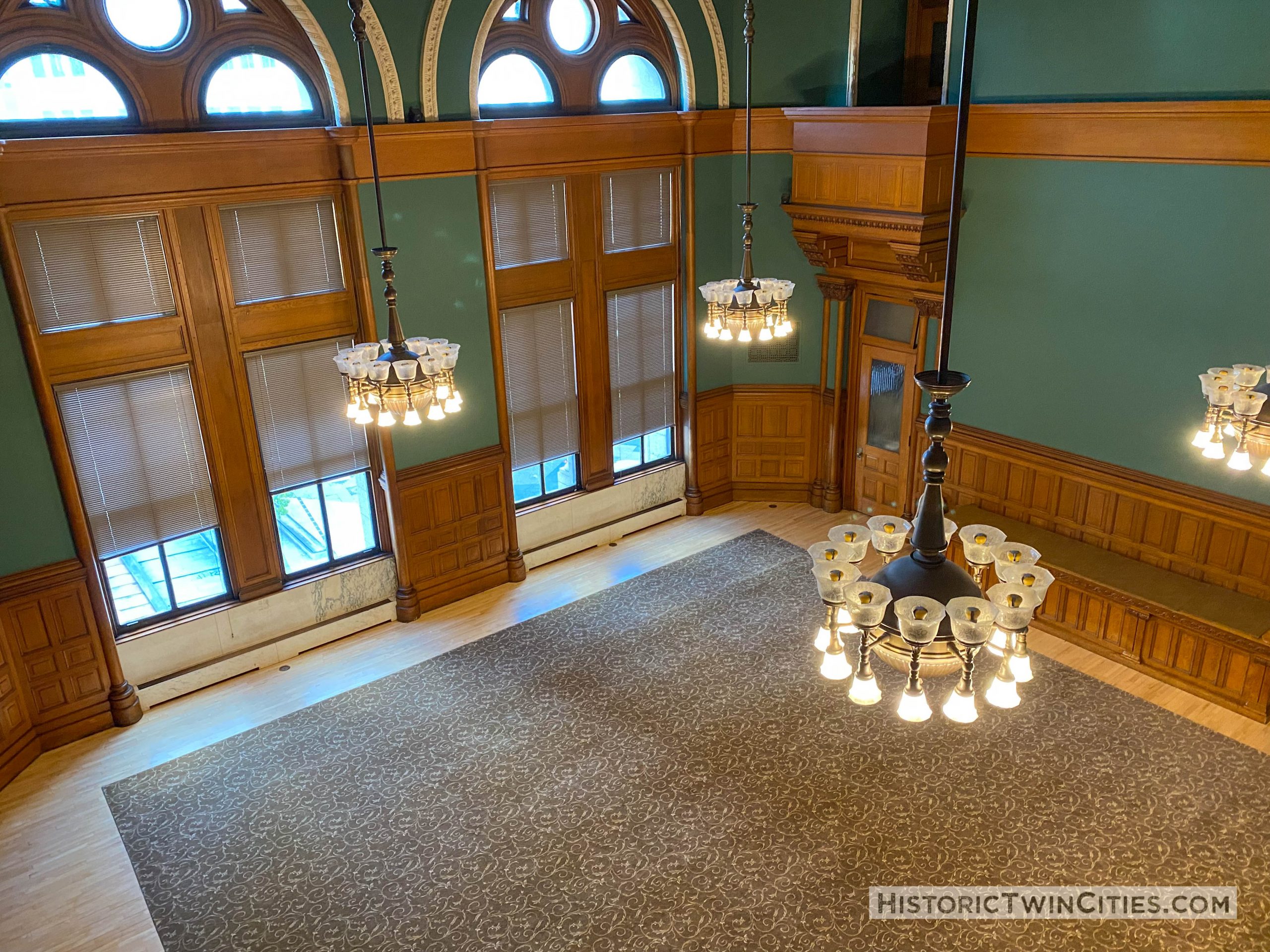 The Ramsey County Room (Courtroom 317) of the Landmark Center in St. Paul, MN