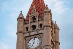 Clock tower of the Landmark Center in St. Paul, MN