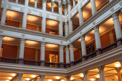 View from the ground floor cortile of the Landmark Center, St. Paul, MN