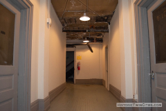 Hallway on the north end of the Landmark Center leading to the stairway up to the north tower.