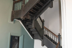 Stairway leading to the north tower of the Landmark Center in St. Paul, MN