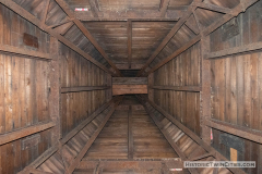 View looking up in the interior roof of the clock tower of the Landmark Center in St. Paul, MN