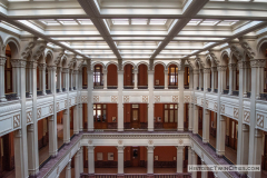 View overlooking the cortile from the 4th floor of the Landmark Center in St. Paul, MN