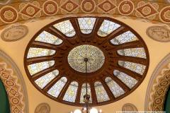 Stained glass skylight in the Chief Justice Room (Room 430) of the Landmark Center in St. Paul, MN