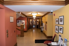 Basement hallway of the Minneapolis Franklin Library