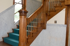 Stairway to the second floor of the old Dakota County Courthouse