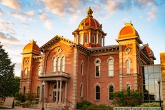 Front of the old Dakota County Courthouse in Hastings