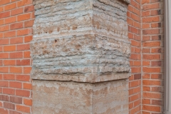 Limestone quoins on the old Dakota County Courthouse