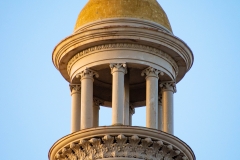 Gilded center cupola atop the dome of the old Dakota County Courthouse