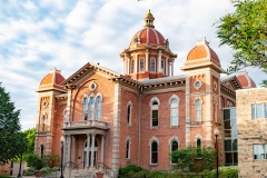 Front of the old Dakota County Courthouse in Hastings