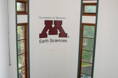 Stairway landing between the second and third floors in the turret of Pillsbury Hall - University of Minnesota