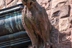 Gargoyle above the northeast entrance to Pillsbury Hall - University of Minnesota