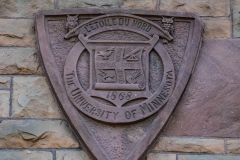 Seal of the University of Minnesota on Pillsbury Hall