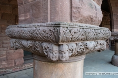 Carved imposts of the arcade arches on the north side of Pillsbury Hall- University of Minnesota