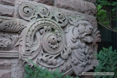 Stone carving of a lion on the north side of Pillsbury Hall - University of Minnesota