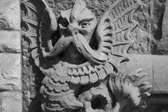 Stone carving inside the northeast entrance to Pillsbury Hall - University of Minnesota