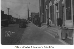 Patrol car in South St. Paul Post Office robbery - August 30, 1933