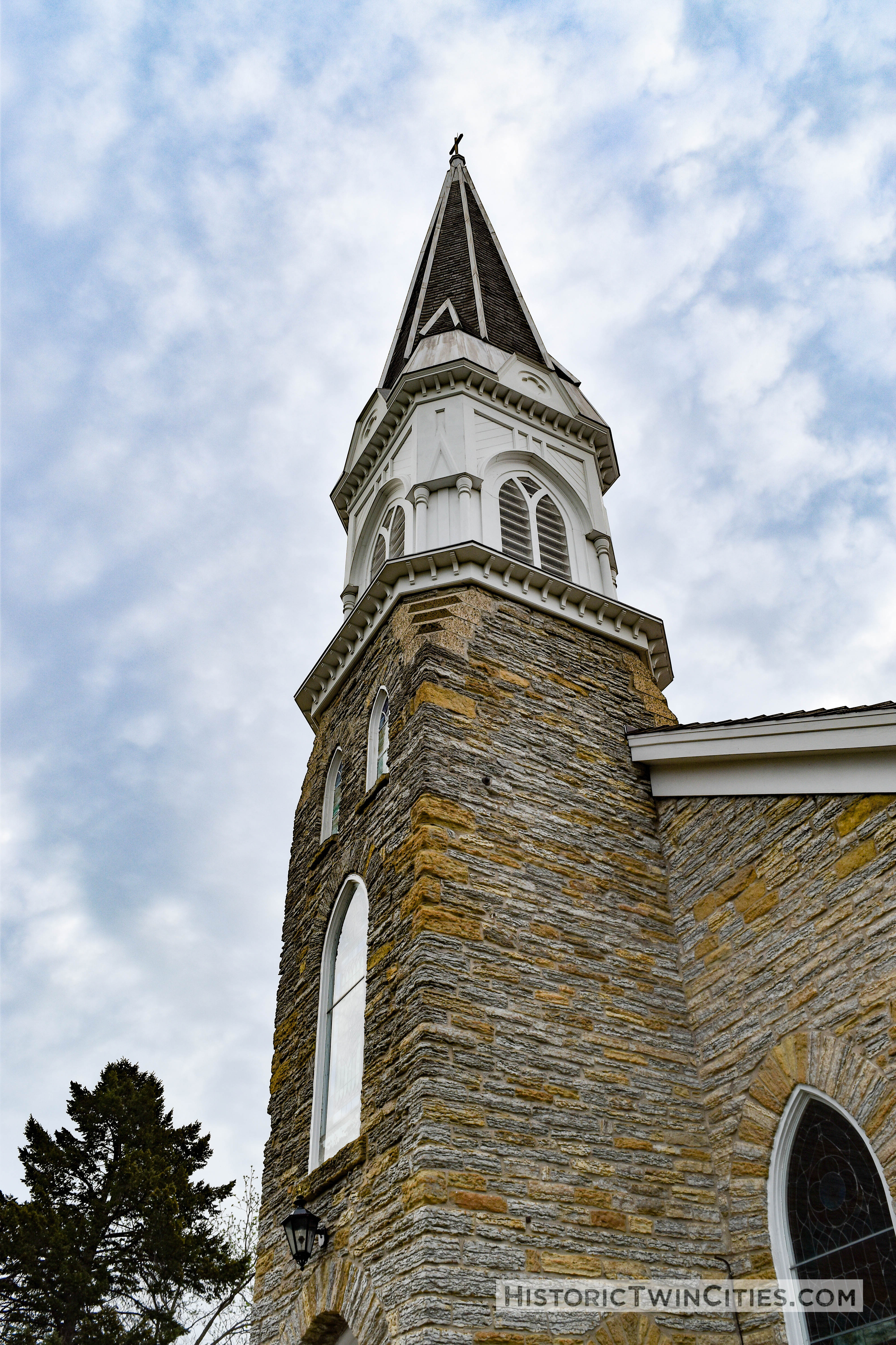 Steeple of the Historic Church of St. Peter in Mendota