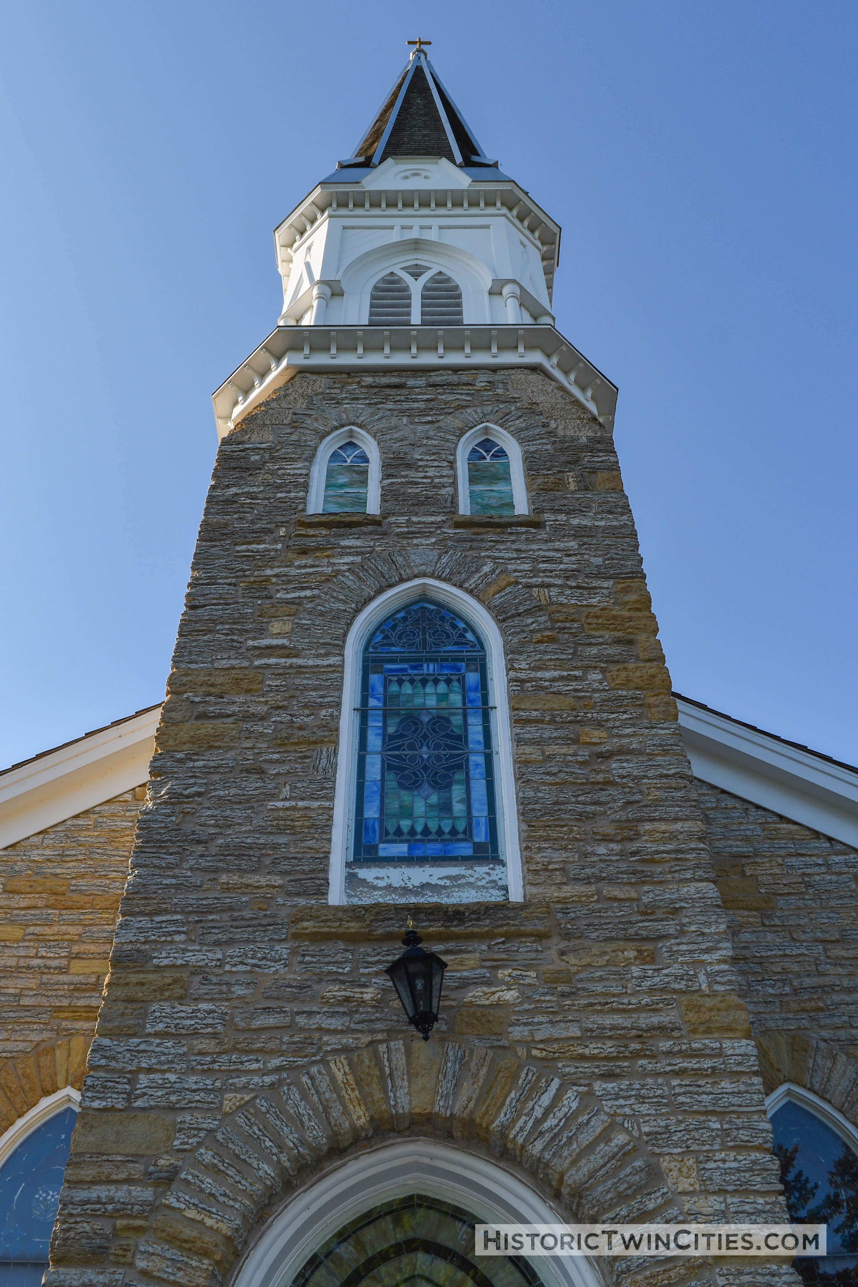 Steeple of the Historic Church of St. Peter in Mendota