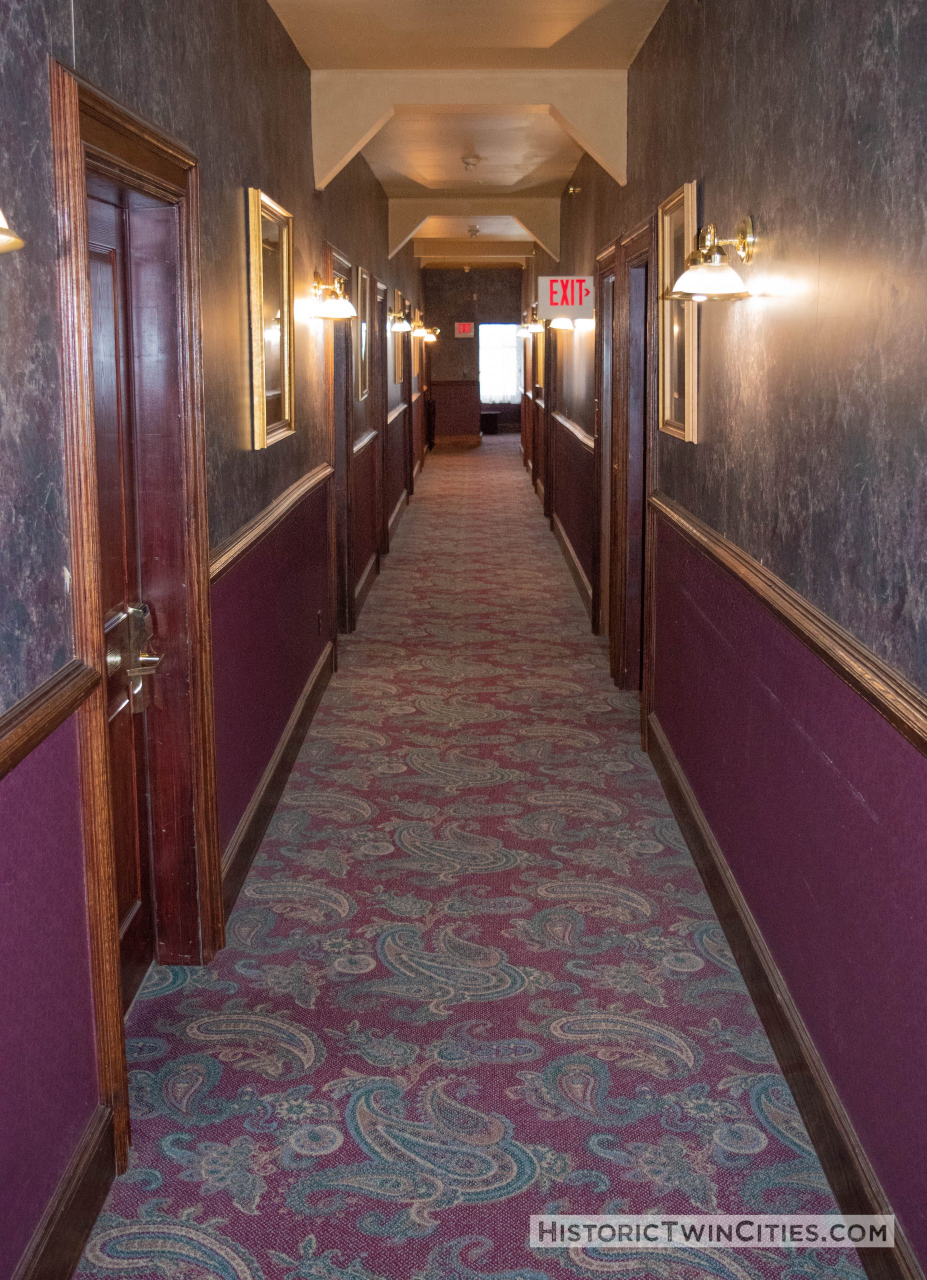 Second floor hallway of the Stockyards Exchange Building - South St. Paul